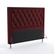 Cabeceira Centaurus 140 Para Cama Box de Casal N-034 Veludo Bordô Aradecor Cabeceira Centaurus 140 Para Cama Box de Casal N-034 Veludo Bordô Aradecor