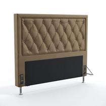 Cabeceira Centaurus 160 Para Cama Queen Sued Capuccino Aradecor