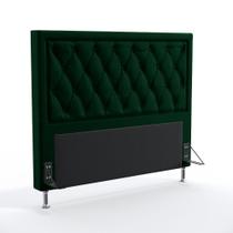 Cabeceira Centaurus 195 King N-026 Veludo Verde Aradecor
