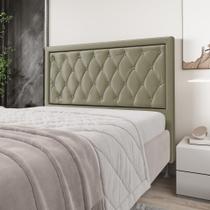 Cabeceira Centaurus 195 Para Cama King Sued Capuccino Aradecor
