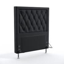 Cabeceira Centaurus 90 Modulada Estofada N-022 Veludo Chumbo Aradecor Cabeceira Centaurus 90 Modulada Estofada N-022 Veludo Chumbo Aradecor