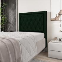 Cabeceira Centaurus 90 N-032 Veludo Verde Petróleo Aradecor