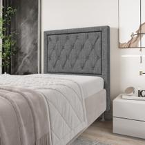 Cabeceira Centaurus 90 / N-041 Linho Cinza Escuro