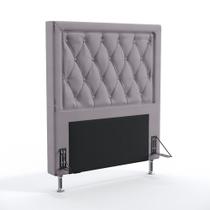 Cabeceira Centaurus 90 Para Cama Box de Solteiro N-023 Veludo Cinza Claro Aradecor Cabeceira Centaurus 90 Para Cama Box de Solteiro N-023 Veludo Cinza Claro Aradecor