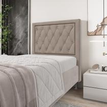 Cabeceira Centaurus 90 Para Cama De Solteiro Sued Capuccino Aradecor