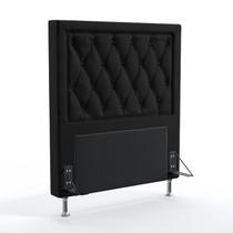 Cabeceira Centaurus 90 Para Cama de Solteiro Sued Preto Aradecor Cabeceira Centaurus 90 Para Cama de Solteiro Sued Preto Aradecor