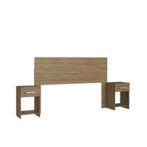 Cabeceira com 2 Mesas de Apoio CA41 Decibal Wood