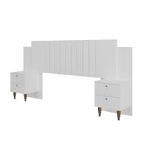 Cabeceira com Mesa de Cabeceira Veneza 2 Gavetas MDF Cabeceira com Mesa de Cabeceira Veneza 2 Gavetas MDF