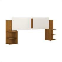 Cabeceira Com Painel De Cama Com Duas Mesas Laterais Quarto Casal Decoração Laiane K7 Plus