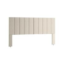 Cabeceira Com Pés Para Cama Box 1,60 Luxo - Bege Cabeceira Com Pés Para Cama Box 1,60 Luxo - Bege