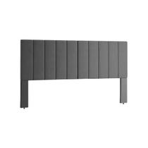 Cabeceira Com Pés Para Cama Box 1,60 Luxo - Cinza Cabeceira Com Pés Para Cama Box 1,60 Luxo - Cinza