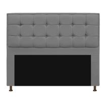 Cabeceira Copenhague 160 cm Queen Size Corano Cinza - ADJ Decor