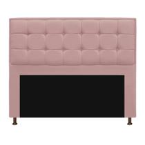 Cabeceira Copenhague 195 cm King Size Suede Rosê - Doce Sonho Móveis