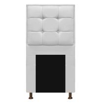 Cabeceira Copenhague 90 cm Solteiro Corano Branco - Doce Sonho Móveis