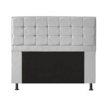 Cabeceira Copenhague para Cama Box Casal 140cm com Capitonê Suede - Ecotec Decor