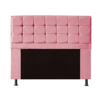 Cabeceira Copenhague Para Cama Box Queen Size 160cm com Capitonê Suede - Renascer Decor