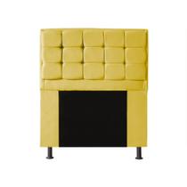 Cabeceira Copenhague Para Cama Box Solteiro 120cm com Capitonê Suede - Renascer Decor