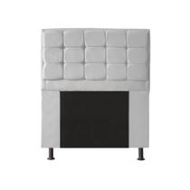 Cabeceira Copenhague Para Cama Box Solteiro 90cm com Capitonê Suede - Ecotec Decor