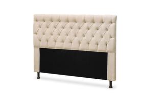 Cabeceira Cristal 1,40 Para Cama Box Suede Amassado Bege - JS Móveis
