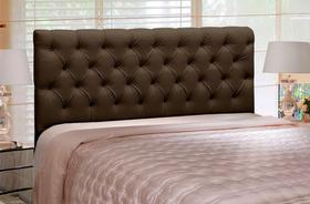 Cabeceira Cristal 1,60 Para Cama Box Laminado Marrom - JS Móveis Cabeceira Cristal 1,60 Para Cama Box Laminado Marrom - JS Móveis