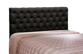 Cabeceira Cristal 1,60 Para Cama Box Laminado Preto - JS Móveis