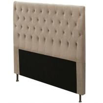 Cabeceira Cristal Box Casal Queen 160cm Suede Bege