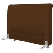 Cabeceira Dama 1,60 Cm Para Cama Box Queen Suede Marrom Cabeceira Dama 1,60 Cm Para Cama Box Queen Suede Marrom
