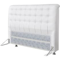 Cabeceira Dama 1,95Cm Cama Box king Size Branco Cabeceira Dama 1,95Cm Cama Box king Size Branco