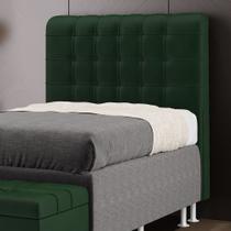 Cabeceira Dama 90 para Cama de Solteiro Suede Verde Aradecor Cabeceira Dama 90 para Cama de Solteiro Suede Verde Aradecor
