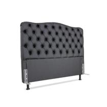 Cabeceira de Cama Box 128cm Dunas Larhome Preto