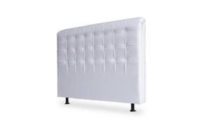 CABECEIRA DE CAMA BOX 140cm ANA CASAL MATERIAL SINTÉTICO BRANCO TOPÁZIO - TOPAZIO