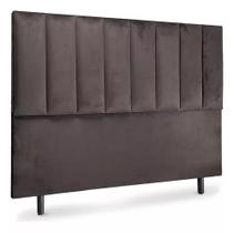 Cabeceira de Cama Box Carla King 195 cm Suede Marrom - Do Lar Móveis e Decoração Cabeceira de Cama Box Carla King 195 cm Suede Marrom - Do Lar Móveis e Decoração