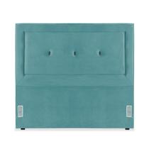 Cabeceira de Cama Box Casal 138 cm Alice Larhome Suede Veludo Azul