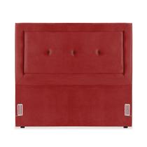 Cabeceira de Cama Box Casal 138 cm Alice Larhome Suede Veludo Vermelho