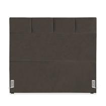 Cabeceira de Cama Box Casal 138 cm Marjorie Larhome Suede Veludo Marrom Escuro