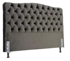 Cabeceira De Cama Box Casal 138 Dunas Tecido Suede Veludo Cabeceira De Cama Box Casal 138 Dunas Tecido Suede Veludo
