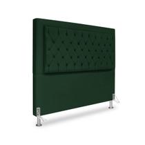 Cabeceira de Cama Box Casal 140 cm Baronesa - Veludo Verde
