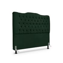 Cabeceira de Cama Box Casal 140 cm Dunas - Veludo Verde