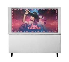 Cabeceira De Cama Box Casal 140 cm Temática Boiadeira Ana Castela Eli Móveis e Decoração Cabeceira De Cama Box Casal 140 cm Temática Boiadeira Ana Castela Eli Móveis e Decoração