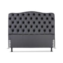 Cabeceira de Cama Box Casal 158 cm Dunas Larhome Preto