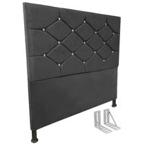Cabeceira de Cama Box Casal Estofada Kasi New + Frame Cores Cabeceira de Cama Box Casal Estofada Kasi New + Frame Cores