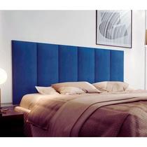 Cabeceira De Cama Box Casal Estofada Suede 1,40 m x 56 cm Dubai Varias Cores