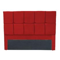 Cabeceira De Cama Box Casal King Berlin 1,95 Suede vermelho