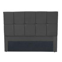 Cabeceira De Cama Box Casal Queen Berlin 1,60 Suede cinza Cabeceira De Cama Box Casal Queen Berlin 1,60 Suede cinza