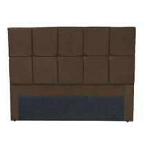 Cabeceira De Cama Box Casal Queen Berlin 1,60 Suede marrom - DM ART HOUSE