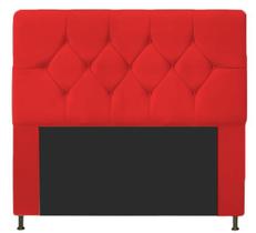 Cabeceira De Cama Box Casal Viena 1,40 Suede vermelho