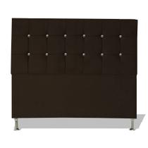 Cabeceira De Cama Box Cristal Casal 140 cm Botão Strass Suede Marrom Do Lar Móveis Cabeceira De Cama Box Cristal Casal 140 cm Botão Strass Suede Marrom Do Lar Móveis