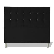 Cabeceira De Cama Box Cristal Casal 140 cm Botão Strass Suede Preto Do Lar Móveis Cabeceira De Cama Box Cristal Casal 140 cm Botão Strass Suede Preto Do Lar Móveis