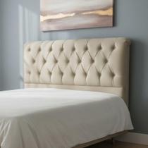 Cabeceira De Cama Box Emilia Queen 160cm X 118cm Suede Nude Mz Decor Cabeceira De Cama Box Emilia Queen 160cm X 118cm Suede Nude Mz Decor