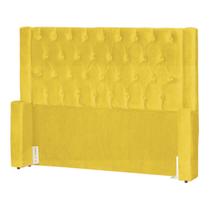 Cabeceira de Cama Box Estofada 140 cm Casal Emma Suede